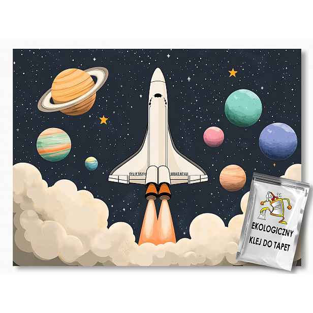 Fototapeta Flizelina Vesmír Planety Raketa Cestování Start 416x290 130g