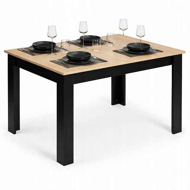 Obdélníkový jídelní stůl do kuchyně pro 4 osoby 120x80 cm dub sonoma ModernHo