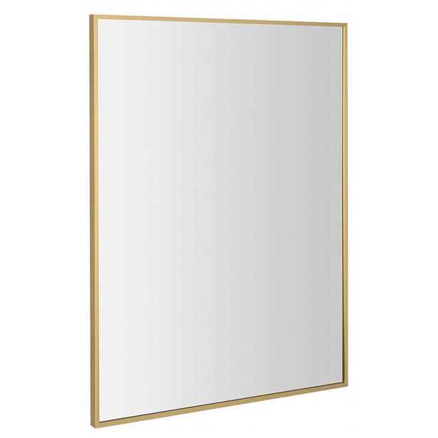 Sapho Notion - Zrcadlo Slim v rámu 60x80 cm, matná zlatá NT860G