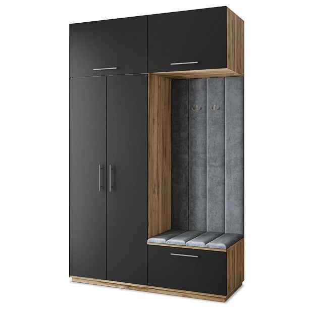 MASSENO MODERNÍ PŘEDSÍŇOVÁ SESTAVA REMA, 150/240/60 cm, dub Wotan