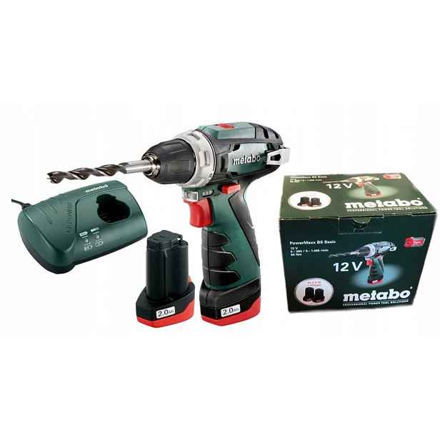 Metabo Aku Šroubovák Powermaxx Bs Basic 2x 2Ah 12V 34Nm Sada 2 Baterie Nabíječka