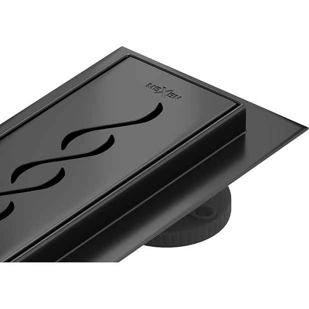 Odtokový žlab nízký MEXEN FLAT BLACK 50 cm - vzor G18