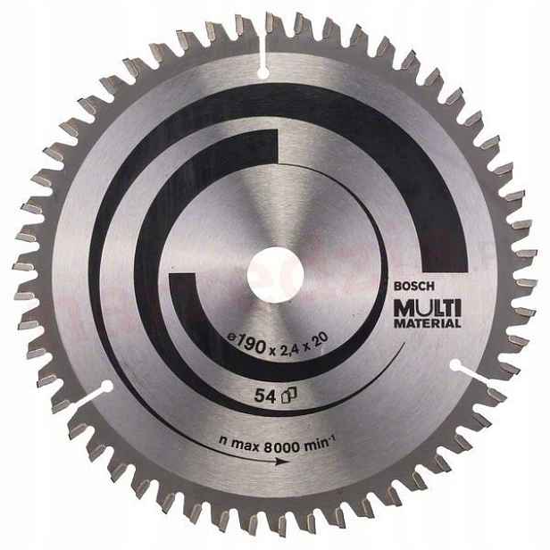 Pilový kotouč 190/30/2,4MM 54Z Pro Multi Material Bosch 2608640509