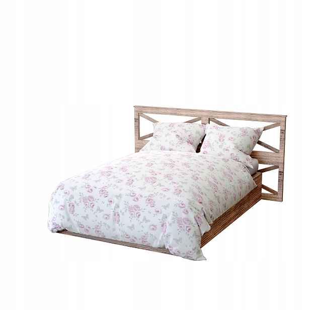 Povlečení Bavlna Souprava 220x200 Povlečení Na Polštáře 2x70x80 Oboustranné Silné Calmia Růžové