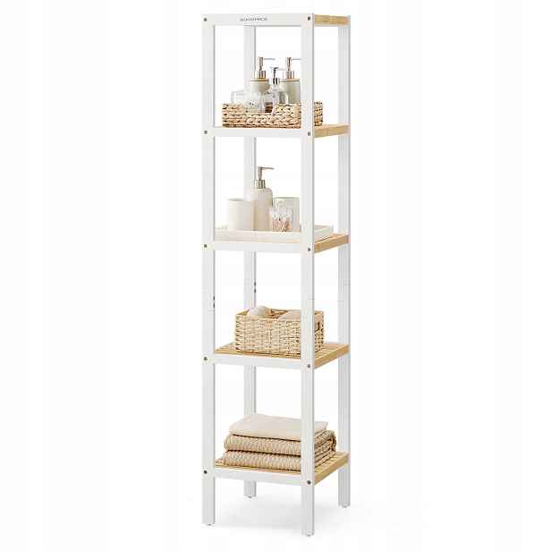 Regál Songmics 33 cm x 146 cm x 33 cm bílý
