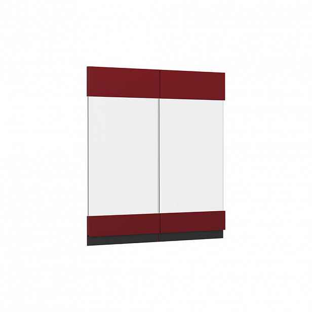 Vicco KUCHYŇSKÁ DVÍŘKA R-Line Červená 59.2 x 59 cm nábytková čela pro závěsnou vitrínu