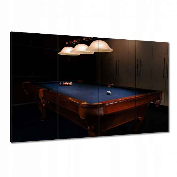 Obrazy 120x80 Kulečník Hra Stůl Bílé Tyče