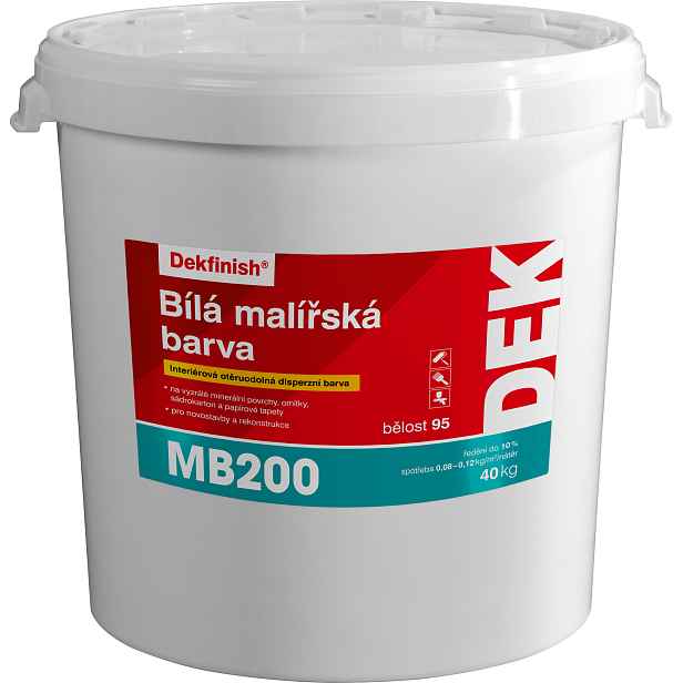 Malba interiérová DEK MB200 bílá 40 kg