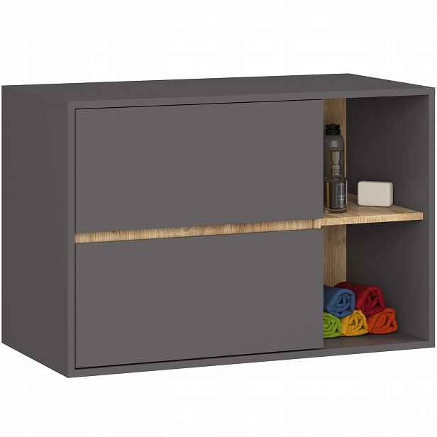 Koupelnová Skříňka Pod Umyvadlo Vami W90 2SZ2P Grafit/artisan Akd