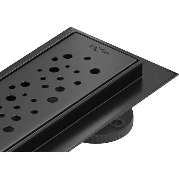 Odtokový žlab nízký MEXEN FLAT BLACK 60 cm - vzor G12