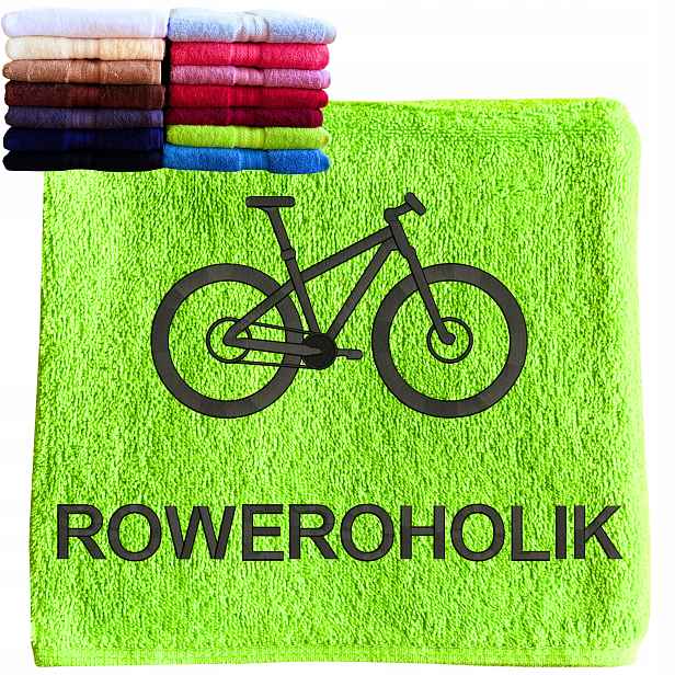 Dárek pro cyklistu, milovníka jízdy na kole, Ručník s kolem