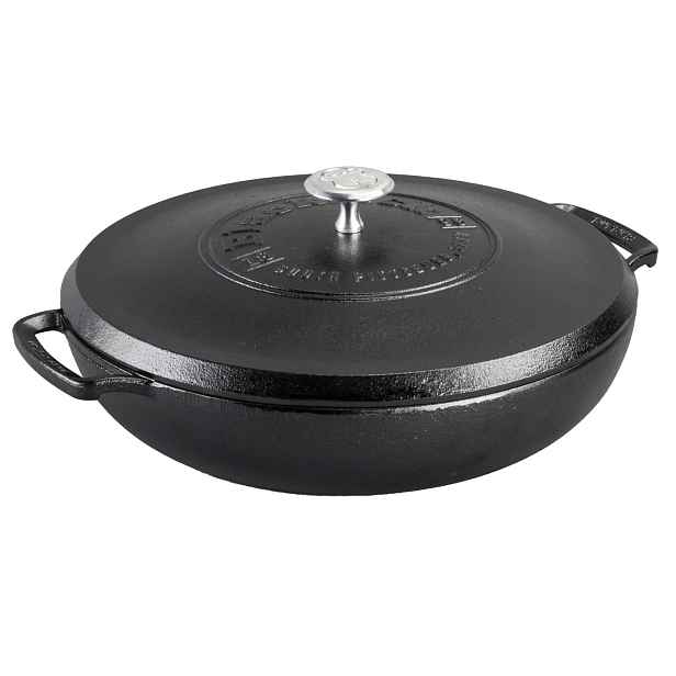 Lodge Nízký litinový hrnec Blacklock 3,7 l