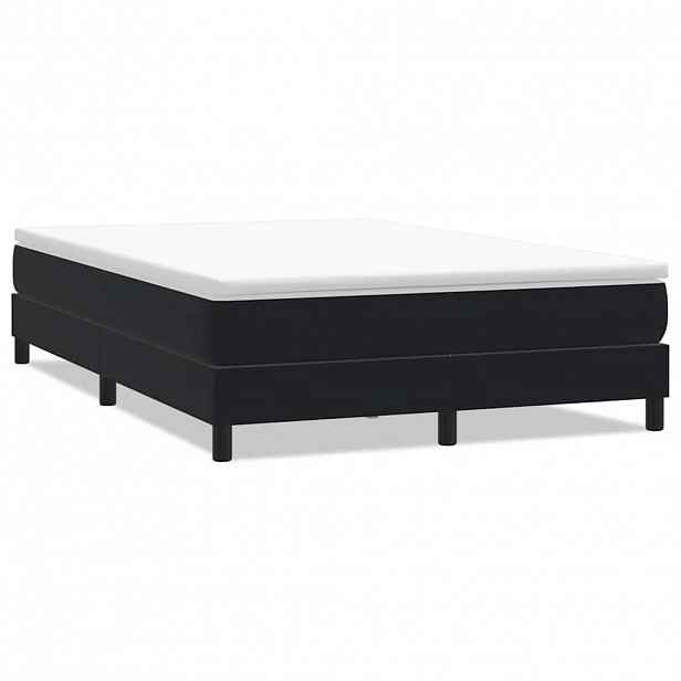 vidaXL Postel Box Spring bez matrace černá 160x210 cm samet