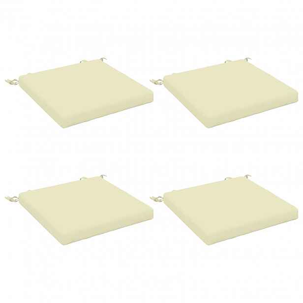 vidaXL Polstry ve 4 kusech SOEST 4 ks 100% polyester Krémová