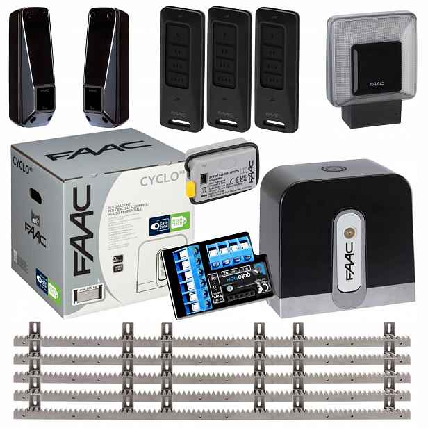 Faac Cyclo C721+ Modul WiFi Lampa+ Lišta Pilot 3ks pohon posuvné brány