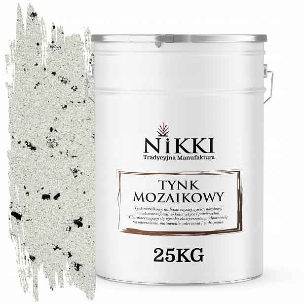 Pryskyřičná Mozaiková Omítka 25 Kg Vnitřní Vnější Bílá S Černou Slídou M02