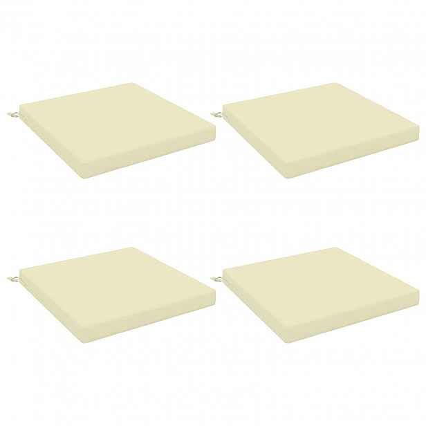 vidaXL Polstry ve 4 kusech SOEST 4 ks 100% polyester Krémová