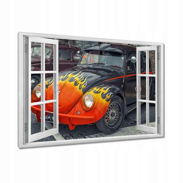 Obrazy 90x60 Ohnivý Brouk Volkswagen
