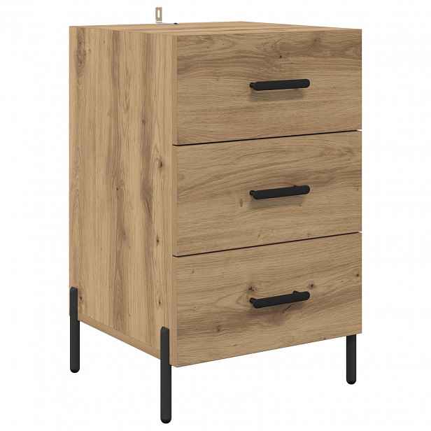 vidaXL Noční skříňka Artisanový dub 40 x 40 x 66 cm Kompozitní dřevo