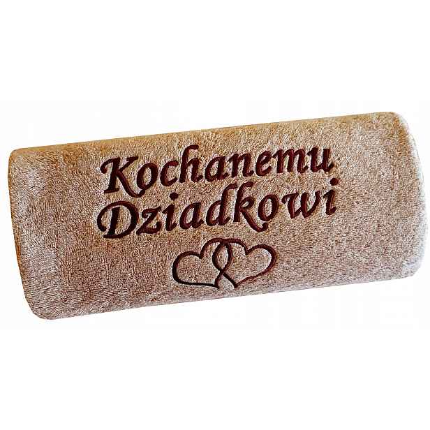 Dárek ke Dni Babičky A Dědečka ručník s Nápisem a věnováním s výšivkou, jméno