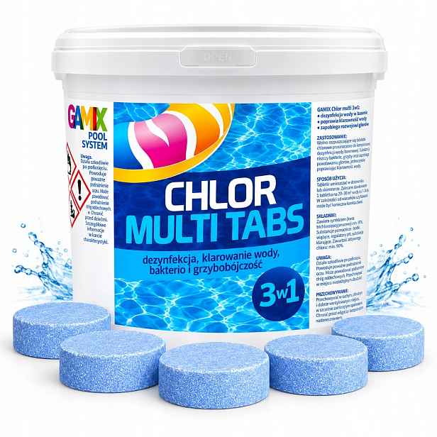 Multifunkční Chlor Do Bazénu 3 Kg Tablety 200 G 15 X 200 G Multi 3V1 Chemie