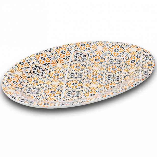 Porcelánový talíř Maiolica oranžová 35cm