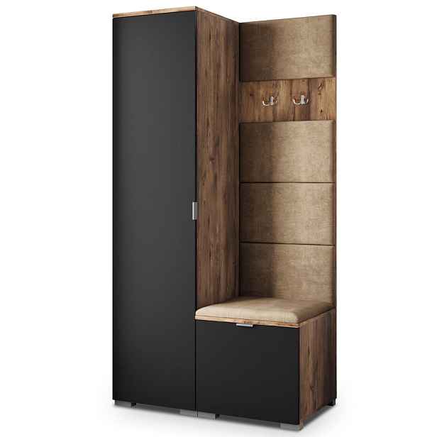 MASSENO MODERNÍ PŘEDSÍŇOVÁ SESTAVA LORI, 95/181/51 cm, dub Lefkas