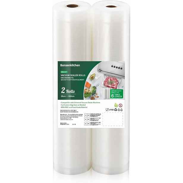 Fólie Vákuová V Rolce 2 Ks 28X600CM Pro Svářečku Sous Vide Bez Bpa