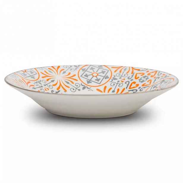 Talíř porcelán Maiolica orange hluboký 22.5cm