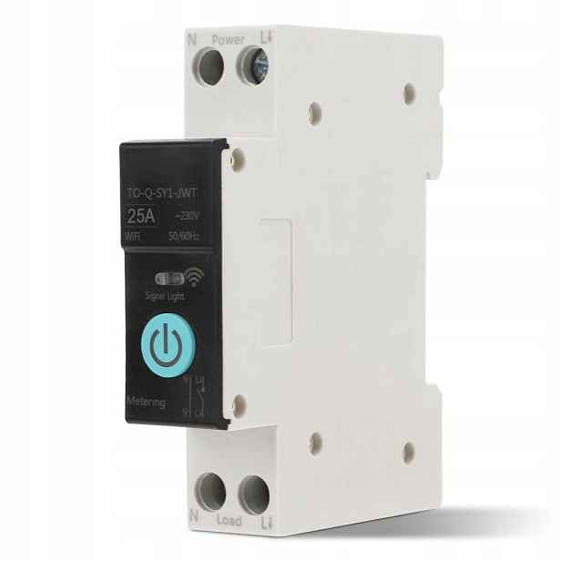 Ac 230 V 25A Vypínač Wifi Tuya Smart Domácí Spínač DIN35