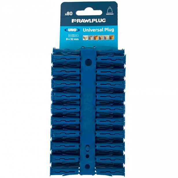 Hmoždinka univerzální uno modrá 8x32mm(80ks)