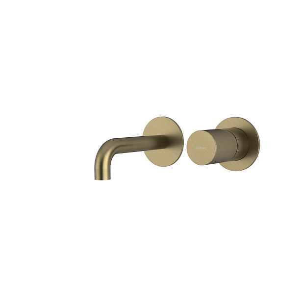 Sapho ULTRATAP podomítková dvouprvková umyvadlová baterie, hubice 15cm, zlato mat