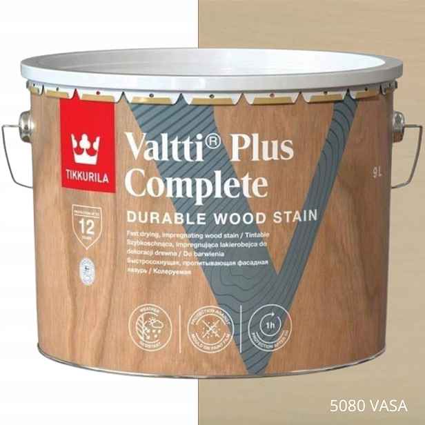 Tikkurila Lakovací Hmota Valtti Plus Complete 9L Barva 5080 Vasa