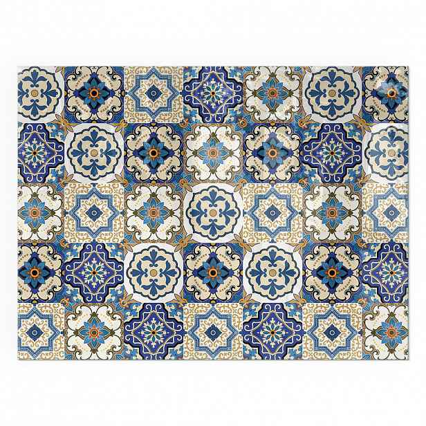 TULUP PODLOŽKA POD KRB 80x60 cm - Mozaikový vzor s květinami