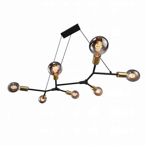 Závěsná stropní lampa Stropní Svítidlo Černá Josefine 7xE27 60W Nordlux