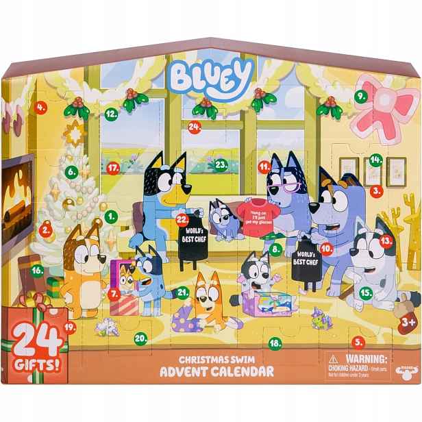 Bluey Adventní kalendář Vánoce 24 překvapení Figurky příslušenství