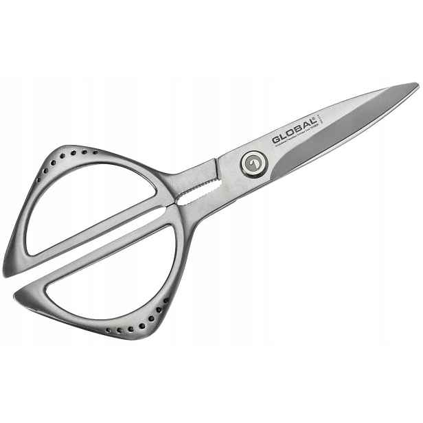 Kuchyňské nůžky Global GKS-210 21 cm, Nerezová Ocel, Mikrozoubky