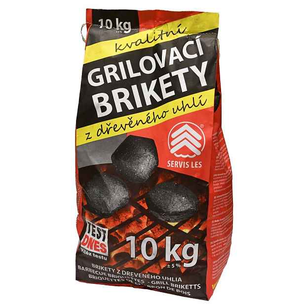 Servis Les Grilovací brikety výběrové, 10 kg