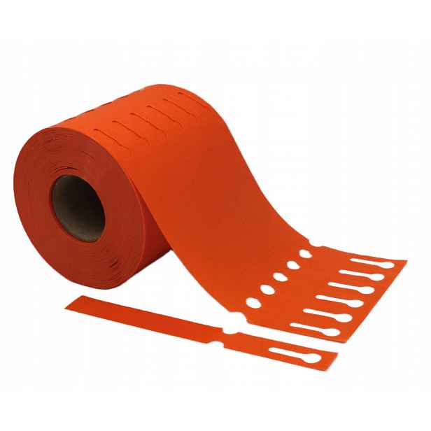 Smyčkové zahradnické sadové etikety Oranžové 200 mm x 17 mm (17 x 200)