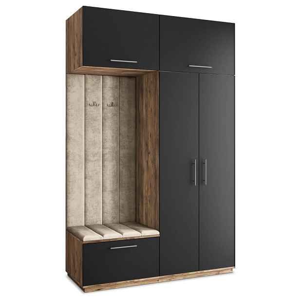 MASSENO MODERNÍ PŘEDSÍŇOVÁ SKŘÍŇ REMA, 150/240/60 cm, dekor dub