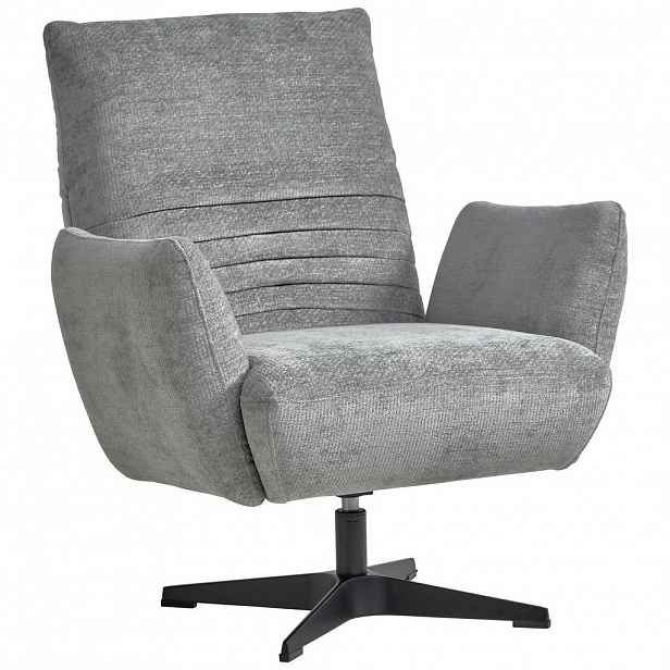 Dieter Knoll KŘESLO, textil, šedá