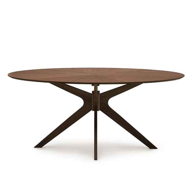 Jídelní stůl s deskou v dekoru ořechového dřeva 110x180 cm Naanim – Kave Home