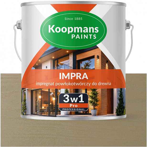 Koopmans Impra 3v1 Pro Lazura na dřevo fasády 142 Polna Šalvěj 2,5L
