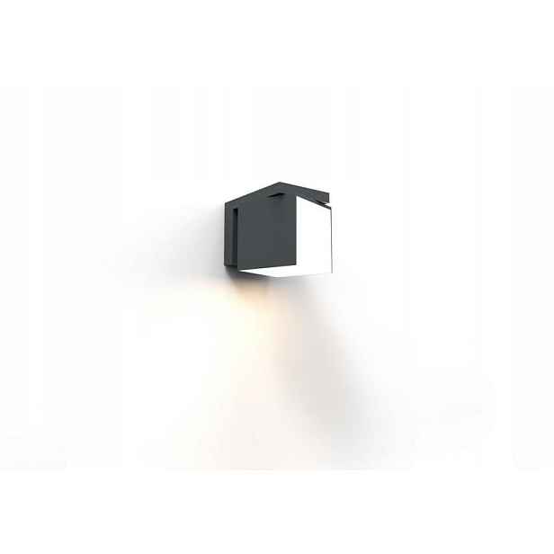 Lutec Cuba Led fasádní nástěnné svítidlo 12W 4000K IP54 antracit