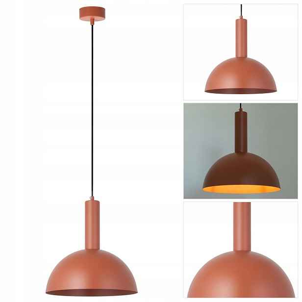 Oranžová závěsná lampa Vitrum M, moderní, nastavitelná v jídelně Sigma