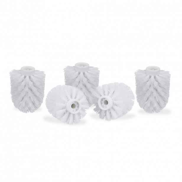 Relaxdays HLAVICE Bílá 5-ks plast závit 9,5 mm
