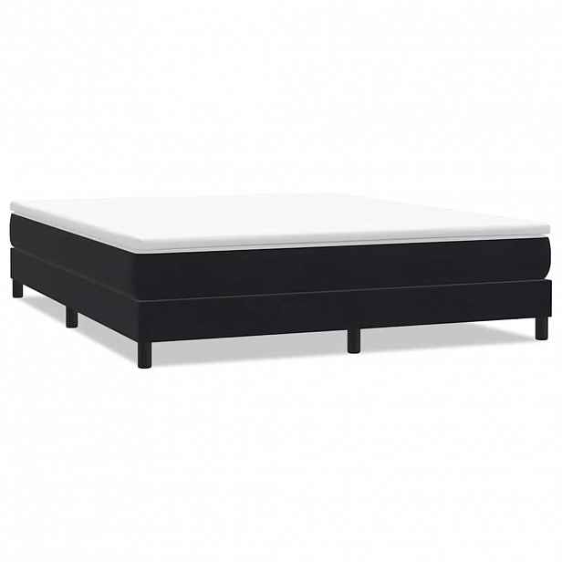 vidaXL Postel Box Spring bez matrace černá 180x210 cm samet