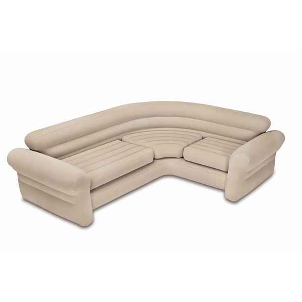 Intex Corner Sofa nafukovací rohová pohovka 257 x 203 x 76 cm 68575