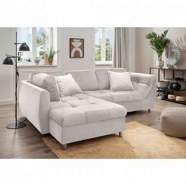 Livetastic ROHOVÁ ROZKLÁDACÍ POHOVKA, textil, béžová