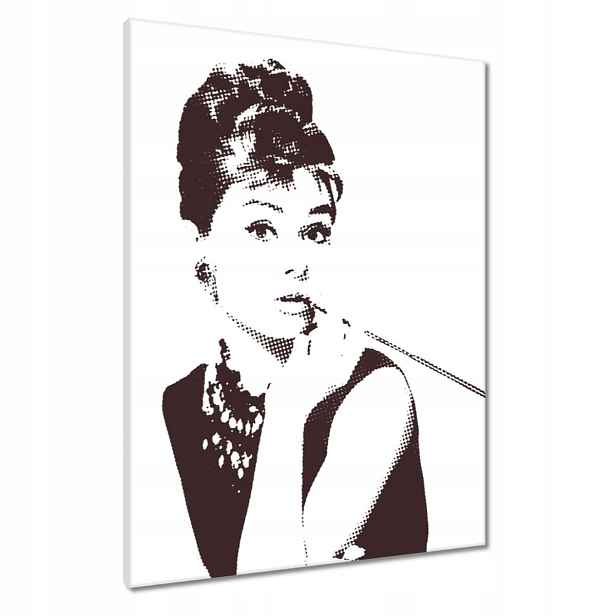 Obrazy 60x80 Audrey Hepburn Cigaretka